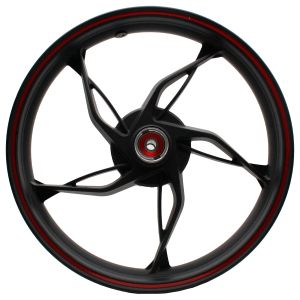 RIN DELANTERO 2.50 X 17 NEGRO FILO ROJO 17 / RIN-054