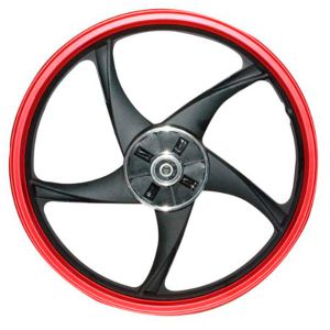 RIN TRASERO 1.6 X 17 NEGRO / ROJO 17 / RIN-057