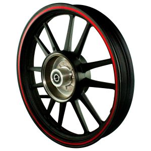 RIN TRASERO 2.15 X 16 NEGRO FILO ROJO / ROSA 16 / RIN-083