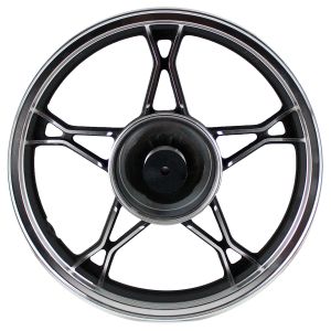 RIN TRASERO 2.15 X 16 PLATEADO / NEGRO MATE 16 / RIN-097