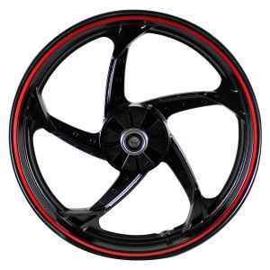 RIN TRASERO 3.00 X 17 NEGRO / ROJO 17 / RIN-101