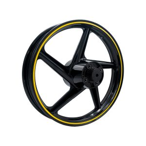 RIN TRASERO 2.15 X 18 NEGRO FILO AMARILLO 18 / RIN-183