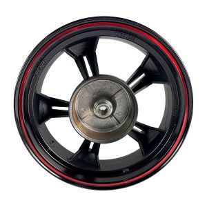 RIN TRASERO 3.5 X 13 NEGRO FILO ROJO 13 / RIN-206