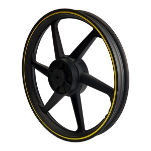 RIN TRASERO 1.85 X 18 NEGRO FILO AMARILLO 18 / RIN-210