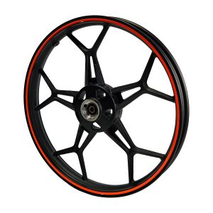 RIN DELANTERO 1.6 X 18 NEGRO FILO NARANJA 18 / RIN-214