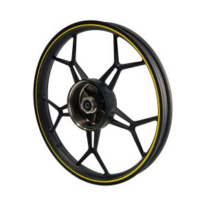 RIN DELANTERO 1.6 X 18 NEGRO FILO AMARILLO 18 / RIN-216