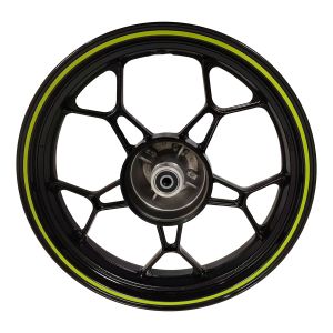 RIN TRASERO 3.5 X 17 NEGRO FILO AMARILLO 17 / RIN-237