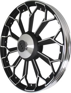 PAR RIN ALUMINO DELANTERO 1.4X18 TRASERO 1.85X18 NEGRO 18 / RIN-A001