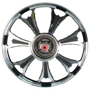 PAR RIN ALUMINO DELANTERO 1.4X18 TRASERO 1.85X18 NEGRO 18 / RIN-A003