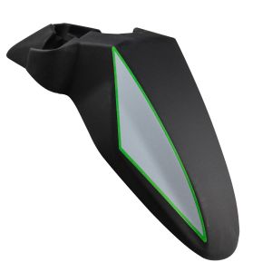 SALPICADERA DELANTERA NEGRO MATE/ BLANCO / SAD-007NB