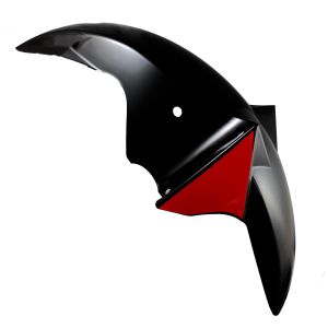 SALPICADERA DELANTERA NEGRO/ROJO / SAD-021