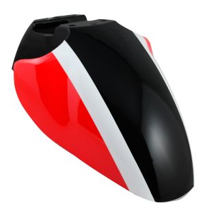 SALPICADERA DELANTERA NEGRO/ ROJO / SAD-030