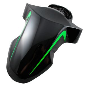 SALPICADERA DELANTERA NEGRO/ VERDE / SAD-031