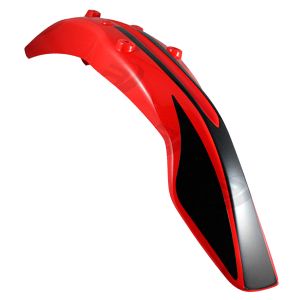 SALPICADERA DELANTERA ROJO BRILLANTE / NEGRO / SAD-033RN