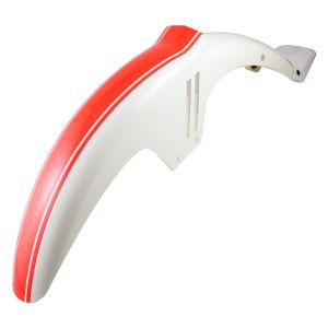 SALPICADERA DELANTERA BLANCO BRILLANTE / ROJO / SAD-037BR