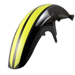 SALPICADERA DELANTERA NEGRO BRILLANTE / AMARILLO / SAD-041NA