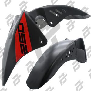 SALPICAERA DELANTERA NEGRA-ROJO / SAD-089NR