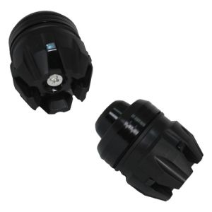 SLIDER PUNTA DECORATIVA DE ALUMINIO/ABS NEGRO UNIVERSAL / SLI-017NE