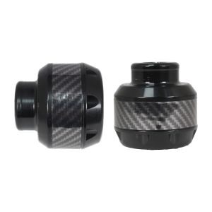 SLIDER PUNTA DECORATIVA DE ALUMINIO/ABS CARBON NEGRO UNIVERSAL / SLI-018NE