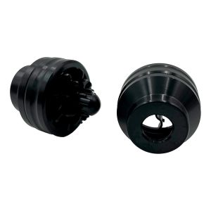 SLIDER PUNTA DECORATIVA DE ALUMINIO / ABS NEGRO / SLI-038