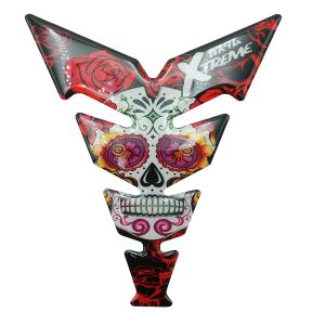 STICKER PROTECTOR DE TANQUE SKULL ROJO / STI-X032
