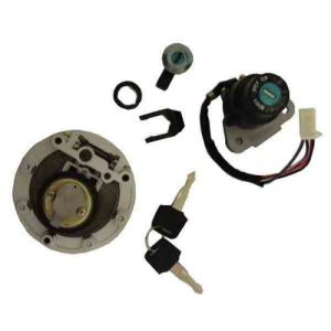 SWITCH INTERRUPTOR DE ENCENDIDO C/JUEGO DE LLAVES TAPON DE GASOLINA Y SEGURO DE ASIENTO 12 VCC / SWI-004