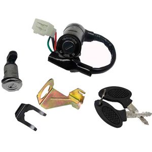 SWITCH INTERRUPTOR DE ENCENDIDO Y SEGURO DE ASIENTO 12 Vcc CON JUEGO DE LLAVES / SWI-104