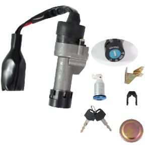 SWITCH INTERRUPTOR DE ENCENDIDO C /JUEGO DE LLAVES TAPON DE GASOLINA Y SEGURO DE ASIENTO 12 Vcc / SWI-110