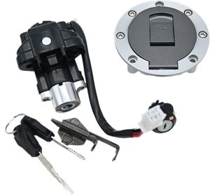 SWITCH INTERRUPTOR DE ENCENDIDO C/JUEGO DE LLAVES TAPON DE GASOLINA Y SEGURO DE ASIENTO 12 Vcc / SWI-122