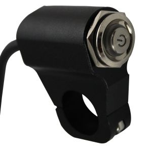 SWITCH INTERRUPTOR C/ ABRAZADERA UNIVERSAL C/LUZ 12 VCC / SWI-B002