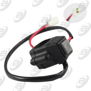 SWITCH BOTON INTERRUPTOR C/ ABRAZADERA NEGRO 12 Vcc / SWI-BOT-016