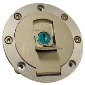 TAPON TANQUE DE GASOLINA GRIS CON JUEGO DE LLAVES / TAP-006